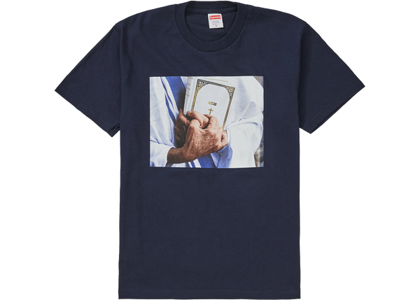 Supreme Bible Tee Navy
