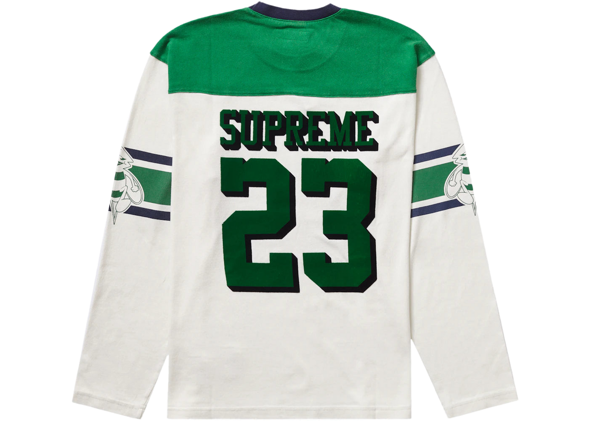 Supreme Bumblebee L/S Football Top White