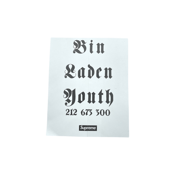 Supreme Dash Snow Bin Laden Youth Sticker