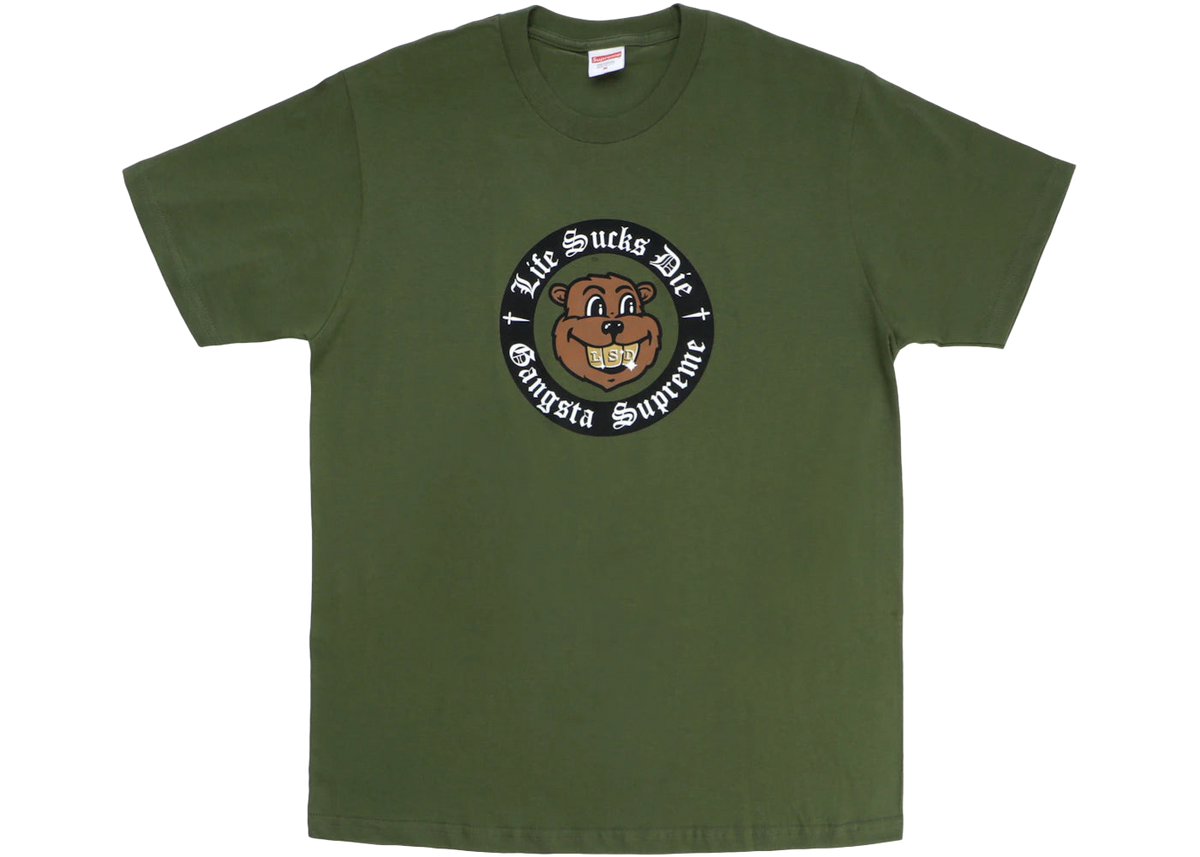 Supreme Life Sucks Die Tee Olive