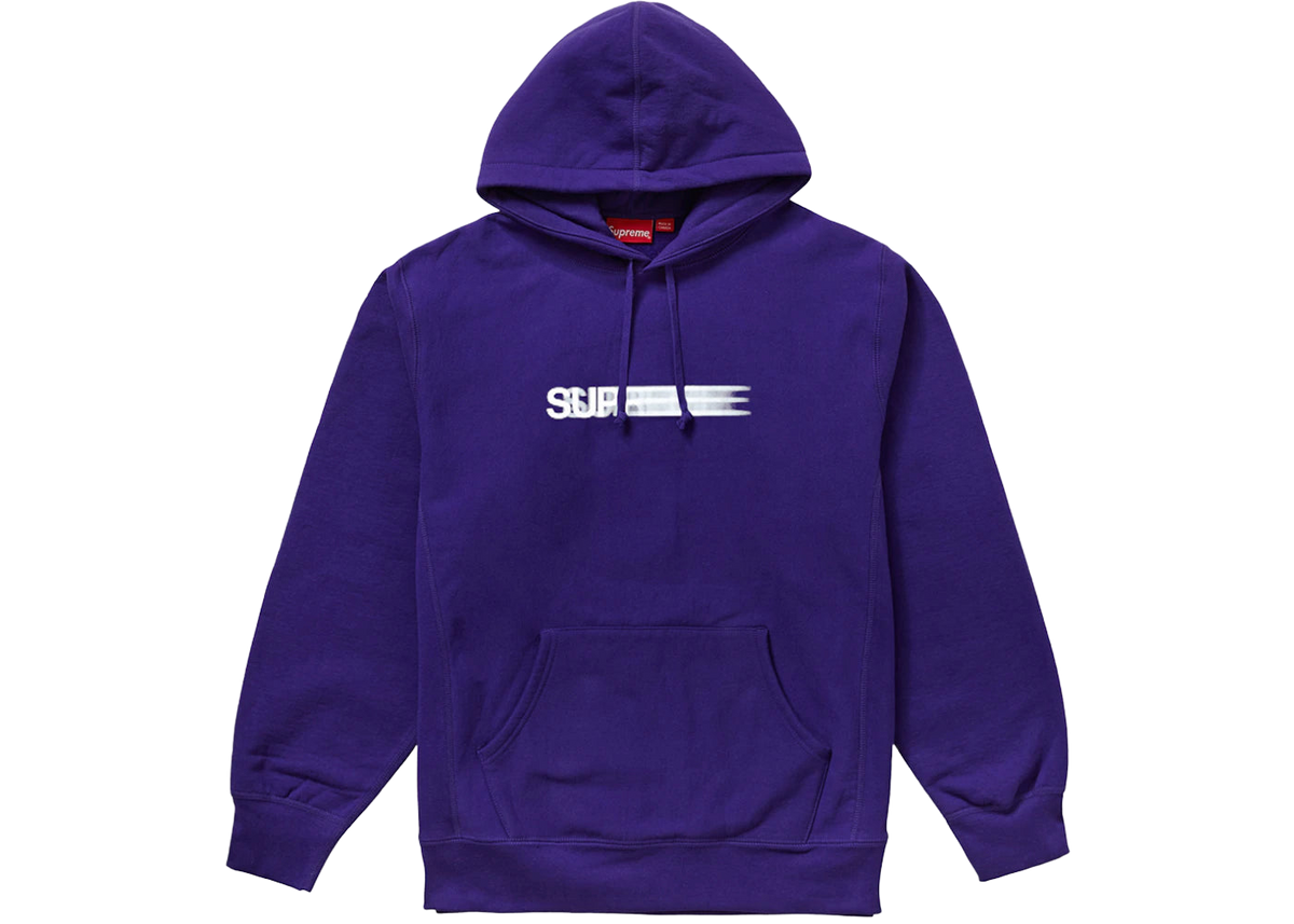 Supreme Motion Logo Hooded Sweatshirt (SS20) Purple