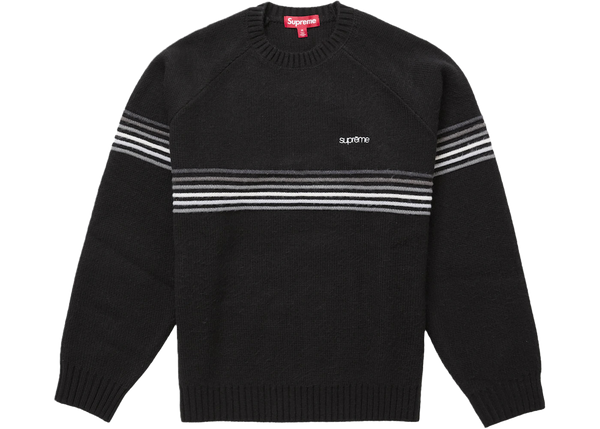 Supreme Raised Stripe Sweater Black