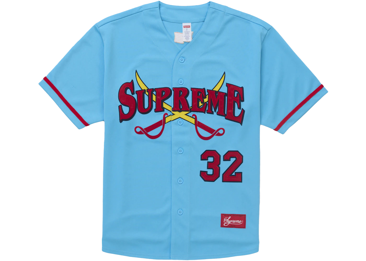 Supreme Swords Baseball Jersey Blue