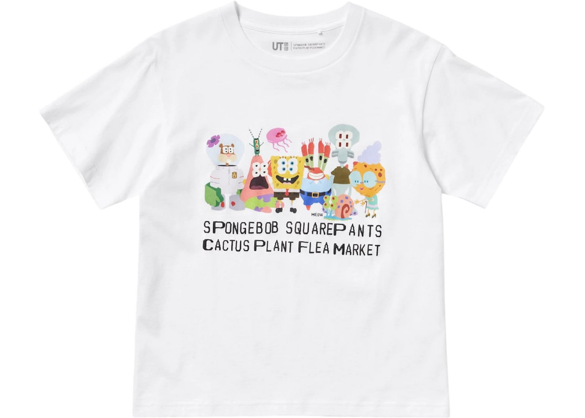 Uniqlo x CPFM Spongebob Squarepants Kids UT Graphic T-Shirt White