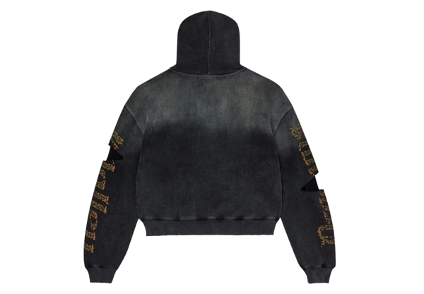 Vale Forever Glitch Waffle Thermal Zip Up Hoodie