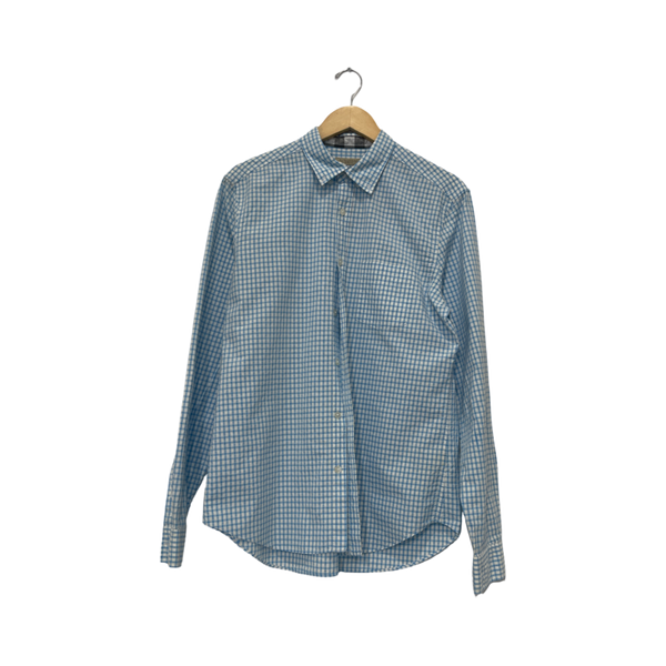 Burberry Brit Flannel Blue White Shirt
