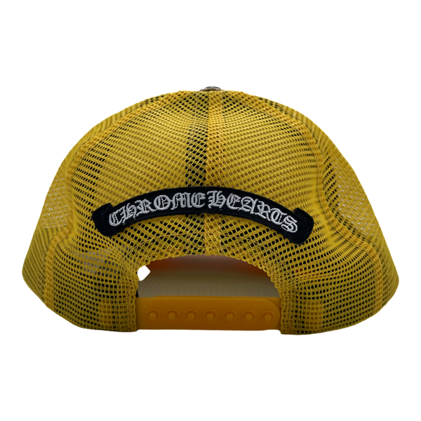 Chrome Hearts Multi Color Crosses Trucker Hat - Yellow