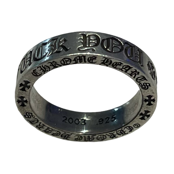 Chrome Hearts Spacer F*** You Ring