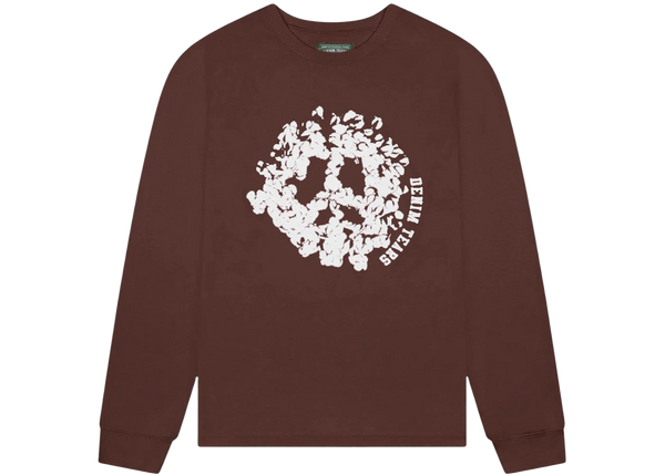 Denim Tears Peace Wreath Long Sleeve Tee Brown