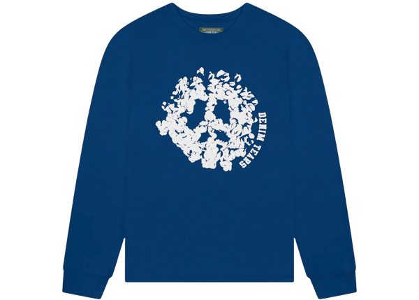 Denim Tears Peace Wreath Long Sleeve Tee Navy