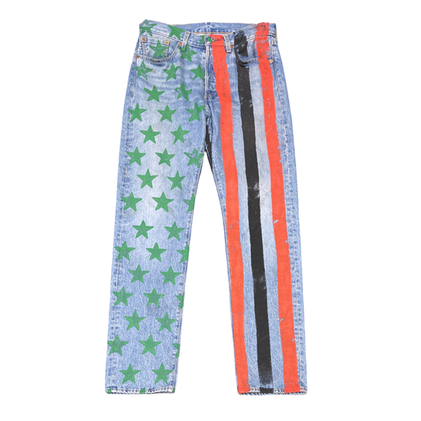 Denim Tears x CPFM 4th of July Denim Plant Jeans - Blue