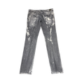 Dior Homme Speckled ink painted gray jeans