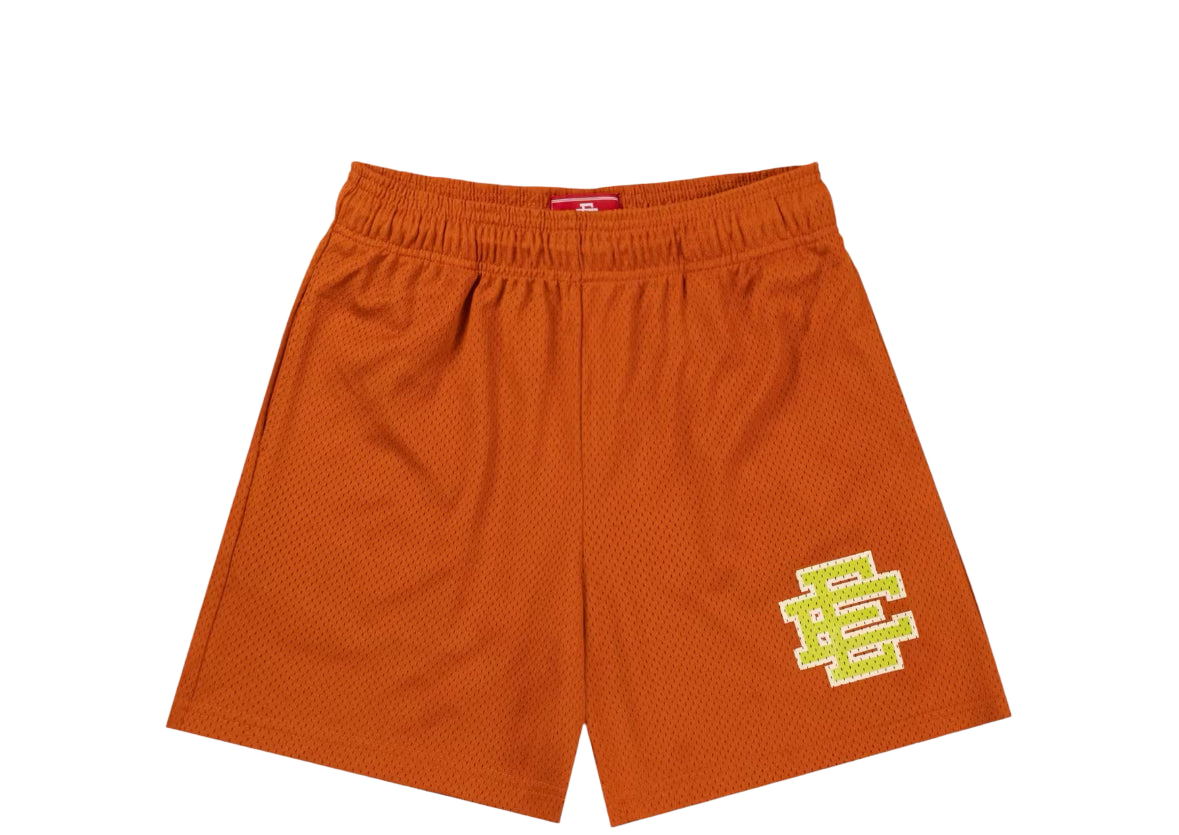 Eric Emanuel EE Basic Short in Bombay Brown/Neon Green