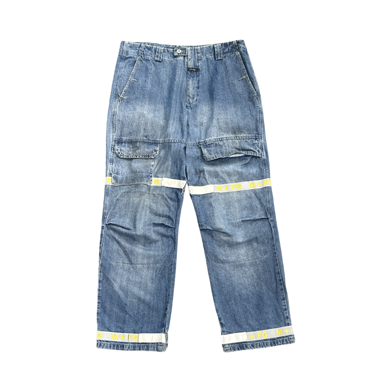 Girbaud White Tape Jeans - Pre-Owned Size 38