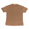 Gucci Logo-Embroidered Cotton Blend Polo in Brown