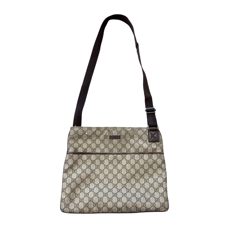 Gucci Messenger Crossbody Shoulder Bag Monogram Supreme GG