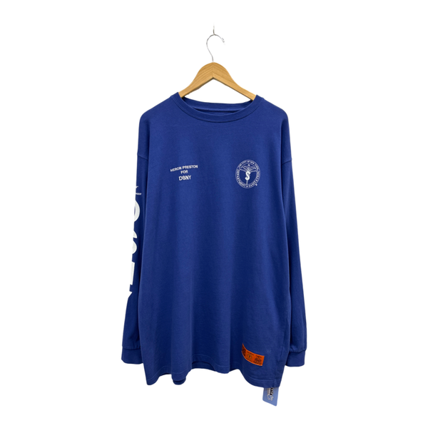 Heron Preston DSNY NYC Sanitation Uniform L/S Navy - Pre-Owned XL