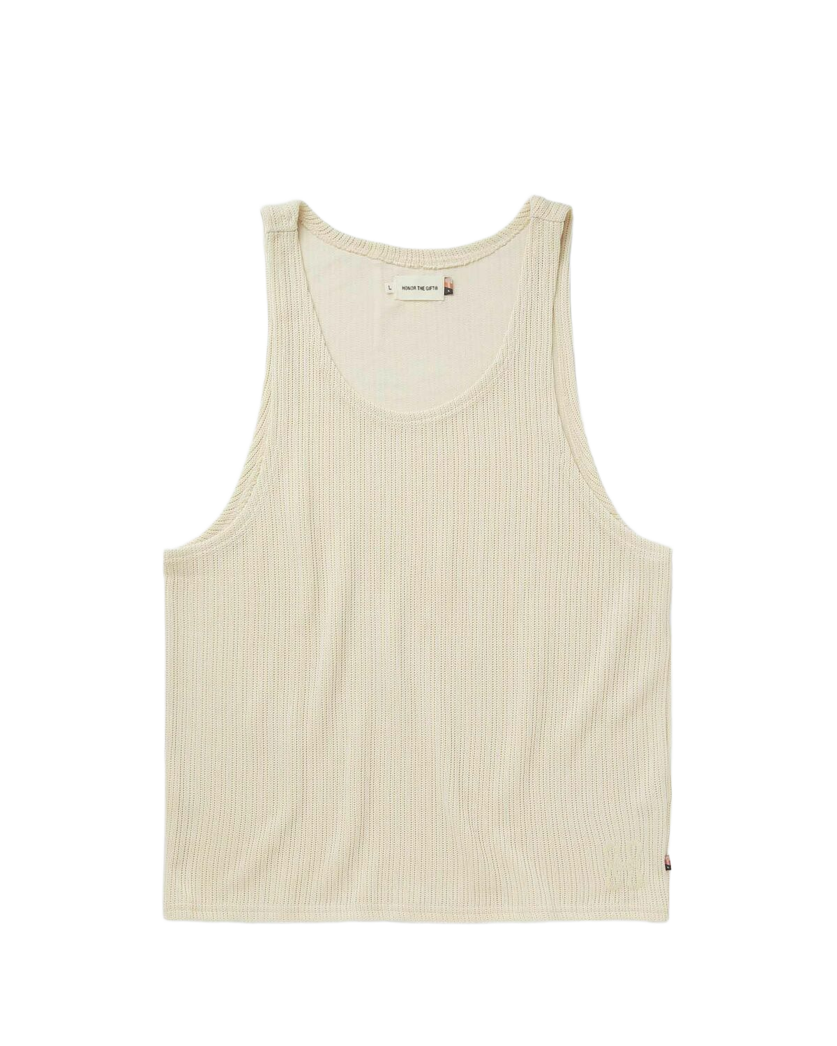 Honor The Gift Knit Tank Top Beige Tank Tops