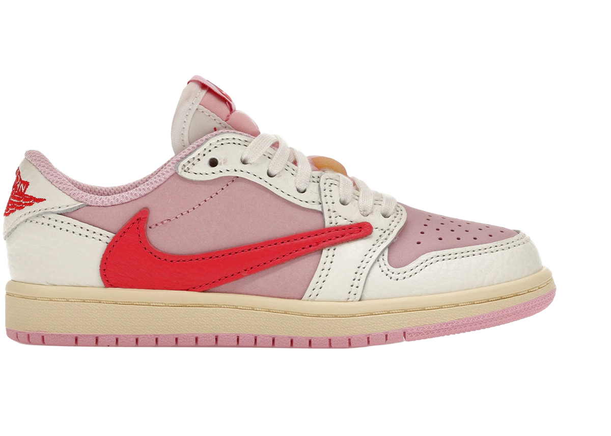 Jordan 1 Retro Low OG SP Travis Scott Sail Tropical Pink (PS)