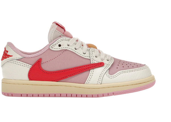 Jordan 1 Retro Low OG SP Travis Scott Sail Tropical Pink (PS)