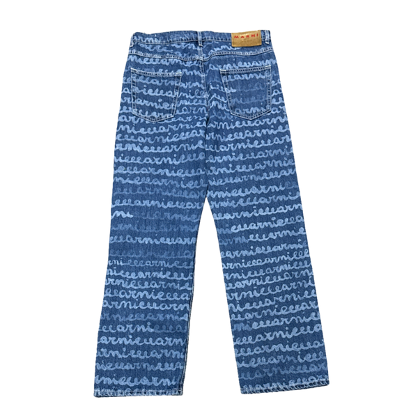 Marni All Over Print Jeans - Unique Fashion Statement