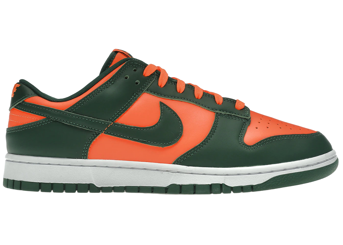Nike Dunk Low Retro Miami Hurricanes - Stylish Basketball Sneakers