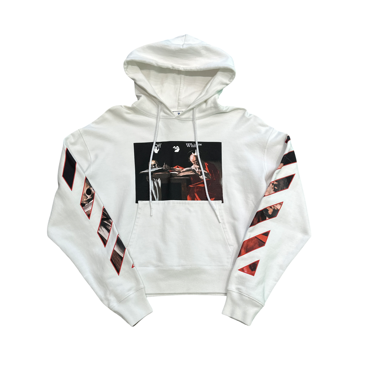 Off-White Caravaggio Paint Over  White Hoodie