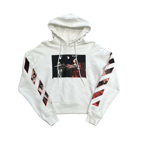 Off-White Caravaggio Paint Over  White Hoodie