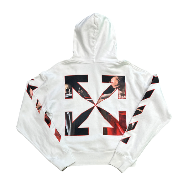 Off-White Caravaggio Paint Over  White Hoodie
