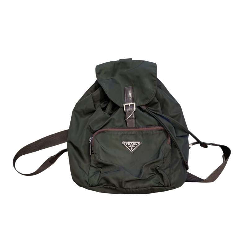 Prada Green Zainetto Backpack Bag - Luxury Fashion Accessory