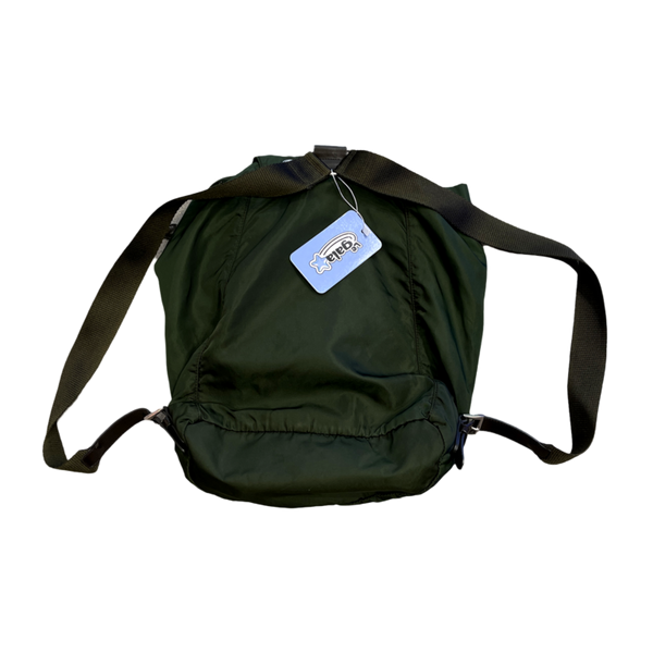 Prada Olive Green Bucket Backpack