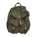 Prada Vela Tessuto Nylon Backpack in Green