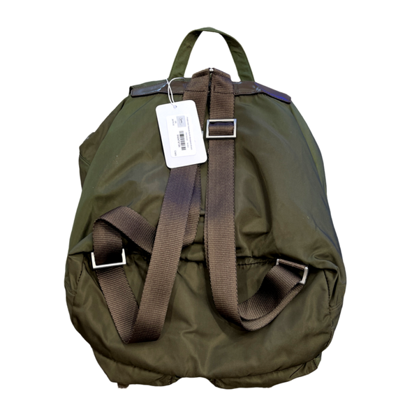 Prada Vela Tessuto Nylon Backpack in Green