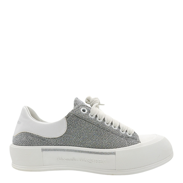 Alexander McQueen Oversized Silver Holographics Glitter (Women's)
