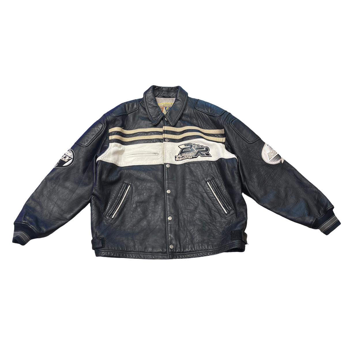 Atirex ATV Racing Leather Varsity Jacket