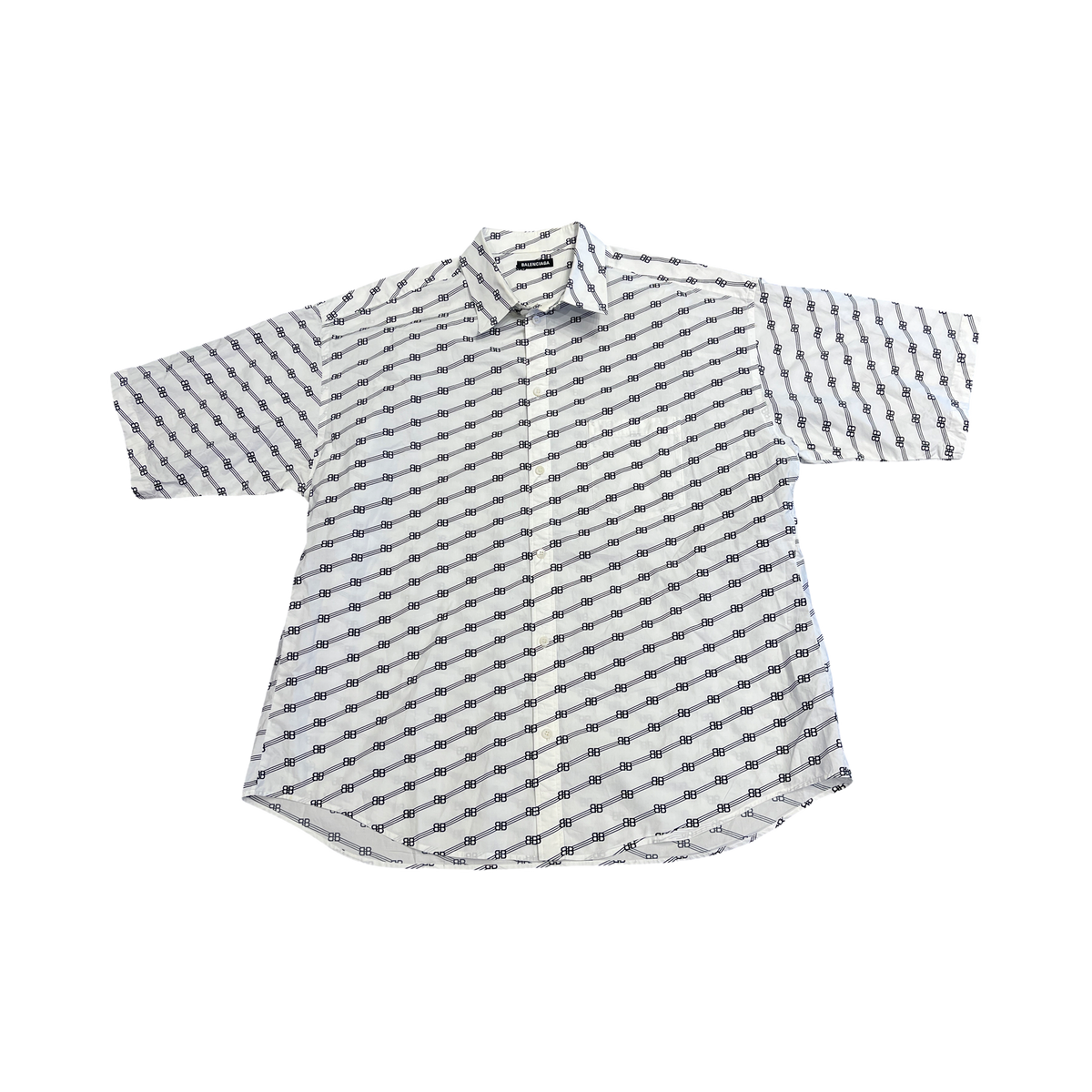 Balenciaga BB Allover Shirt White