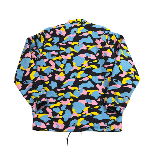 Bape Cotton Candy Multi Camo Relaxed Fit Coach Jacket