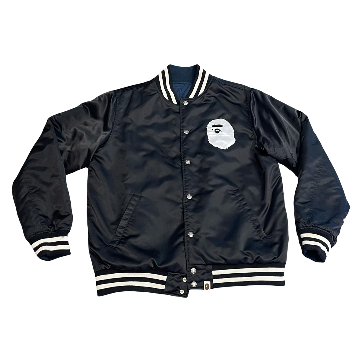 BAPE Varsity Jacket Black