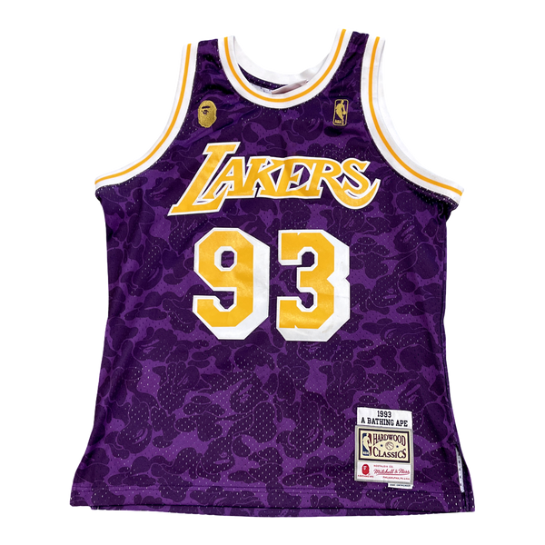 BAPE x Mitchell & Ness Los Angeles Lakers Jersey 'Purple'