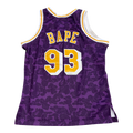 BAPE x Mitchell & Ness Los Angeles Lakers Jersey 'Purple'