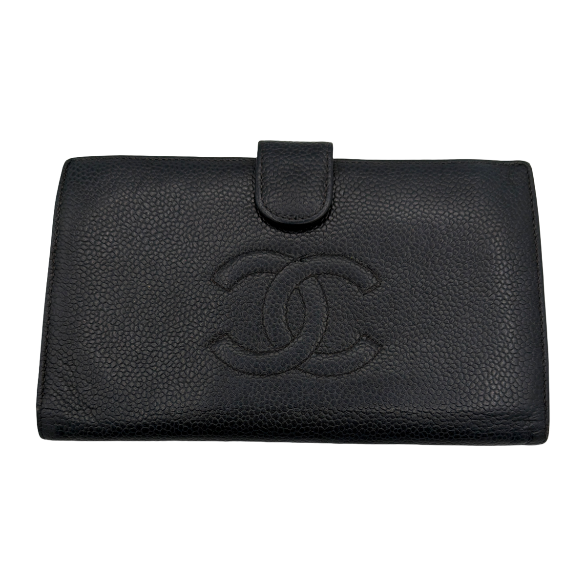 Chanel Black Caviar Leather Wallet