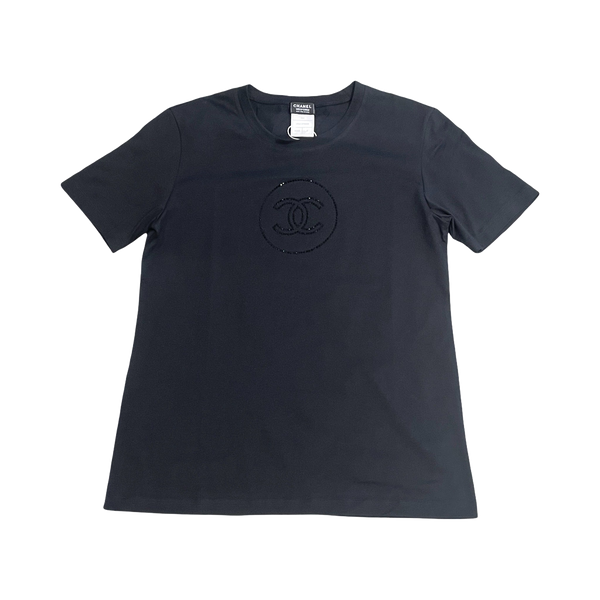 Chanel Rhinestone CC T Shirt