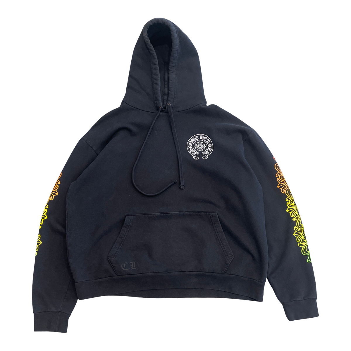 Chrome Hearts Floral Sleeve Gradient Made In Hollywood Hoodie Black/Gradient