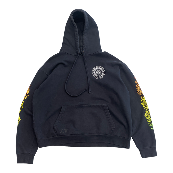 Chrome Hearts Floral Sleeve Gradient Made In Hollywood Hoodie Black/Gradient