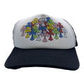 Chrome Hearts Multi Color Crosses Trucker Hat White
