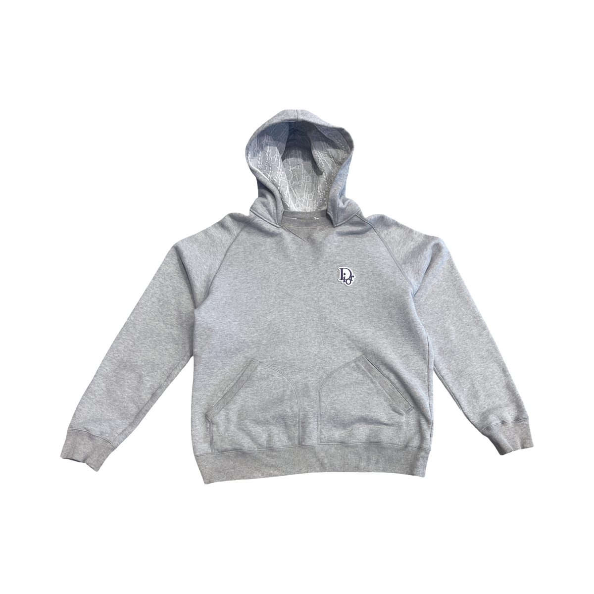 Dior Embroidered Logo Hooded Sweatshirt