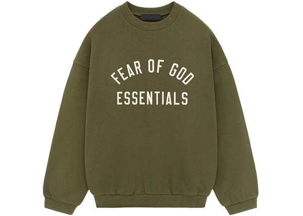 Fear of God Essentials Fleece Crewneck Military