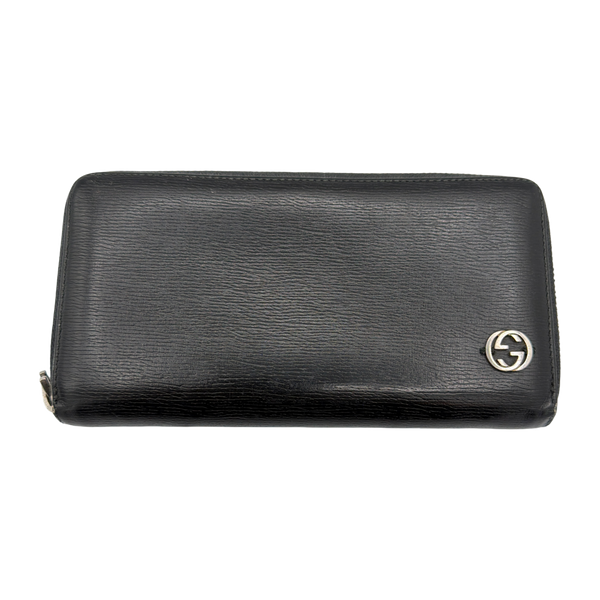 Gucci Leather Black Long Wallet