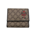 Gucci Tattoo Heart GG Supreme Trifold Wallet