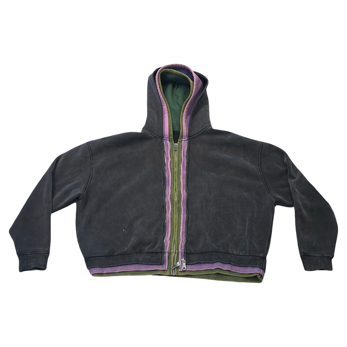 GV Gallery x Raspberry Hills 3 Zip Hoodie